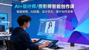 (16398期)AI+设计师/摄影师智能创作课:智能修图、AI绘画、设计优化,提升创作效率-中创网_分享创业项目_助您在家赚钱