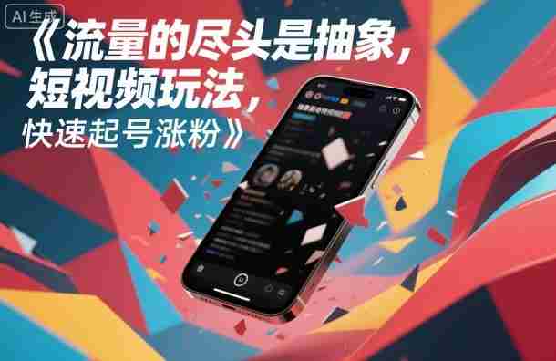 流量的尽头是抽象，抽象新奇特短视频玩法，快速起号涨粉-中创网_分享创业项目_助您在家赚钱