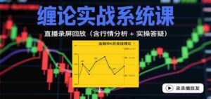 缠论实战系统课:直播录屏回放(含行情分析 + 实操答疑(更新10月)-中创网_分享创业项目_助您在家赚钱