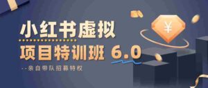 小红书虚拟项目特训班6.0 ,养号/选品/自动发货/爆款笔记(含40节视频课)-中创网_分享创业项目_助您在家赚钱