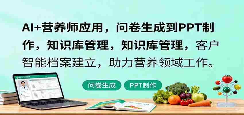 AI+营养师应用，问卷生成到PPT制作，知识库管理，客户智能档案建立，助力营养领域工作-中创网_分享创业项目_助您在家赚钱
