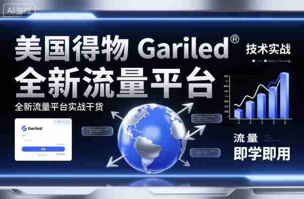 美国得物Gariled技术实战，全新流量平台​实战干货，即学即用-中创网_分享创业项目_助您在家赚钱
