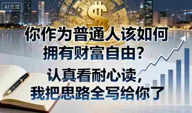 付费文章：你作为普通人该如何拥有财富自由？认真看耐心读，我把思路全写给你了-中创网_分享创业项目_助您在家赚钱