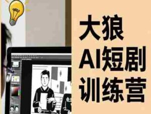 大狼AI短剧训练营-短剧课程（更新中）-中创网_分享创业项目_助您在家赚钱