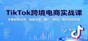 TikTok跨境电商实战课:从基础到运营,涵盖选品、推广、物流,助力高效变现-中创网_分享创业项目_助您在家赚钱