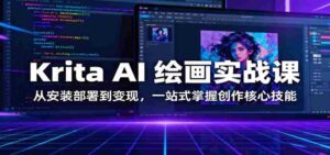 Krita AI 绘画实战课：从安装部署到变现，一站式掌握创作核心技能-中创网_分享创业项目_助您在家赚钱