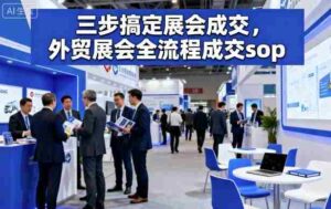 三步搞定展会成交,外贸展会全流程成交sop-中创网_分享创业项目_助您在家赚钱
