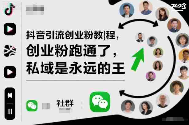 抖音引流创业粉教程，创业粉终于跑通了，私域是永远的王-中创网_分享创业项目_助您在家赚钱