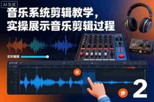 音乐系统剪辑教学，实操展示音乐剪辑过程-中创网_分享创业项目_助您在家赚钱