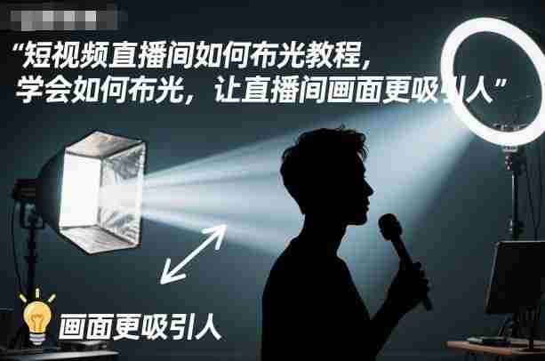 短视频直播间如何布光教程，学会如何布光，让直播间画面更吸引人-中创网_分享创业项目_助您在家赚钱