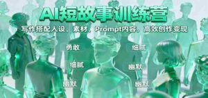 AI短故事训练营:写作搭配人设、素材、Prompt内容,高效创作变现-中创网_分享创业项目_助您在家赚钱