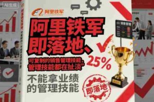 阿里铁军即落地、可复制的销售管理技能,不能拿业绩的管理技能都在扯淡-中创网_分享创业项目_助您在家赚钱