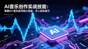(16600期)AI音乐创作实战技能:掌握AI+音乐起号核心技能,月入轻松破万-中创网_分享创业项目_助您在家赚钱
