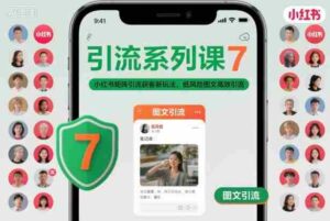 引流系列课7,小红书矩阵引流获客新玩法,低风险图文高效引流-中创网_分享创业项目_助您在家赚钱