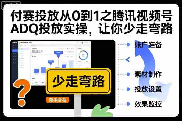 付赛投放从0到1之腾讯视频号ADQ投放实操,让你少走弯路