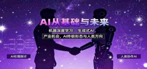 AI从基础与未来,机器深度学习,生成式AI ,产业机会,AI终极形态与人类方向-中创网_分享创业项目_助您在家赚钱