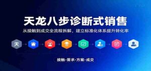 天龙八步诊断式销售，从接触到成交全流程拆解，建立标准化体系提升转化率-中创网_分享创业项目_助您在家赚钱