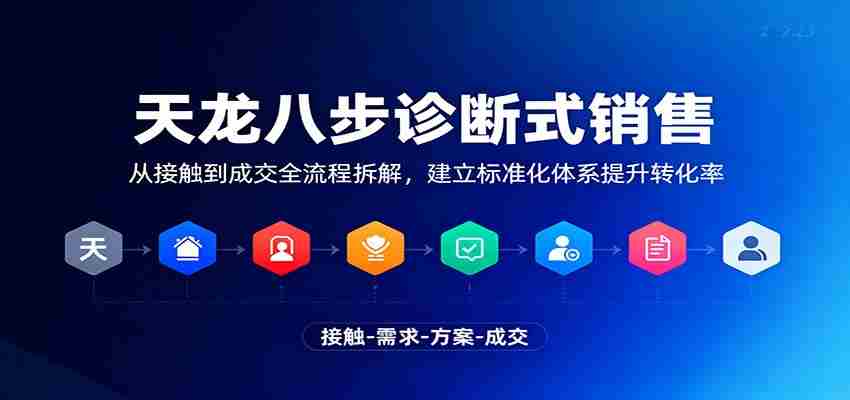 天龙八步诊断式销售，从接触到成交全流程拆解，建立标准化体系提升转化率-中创网_分享创业项目_助您在家赚钱