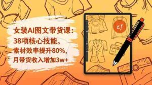(16574期)女装AI图文带货课:38项核心技能,素材效率提升80%,月带货收入增加3w+-中创网_分享创业项目_助您在家赚钱