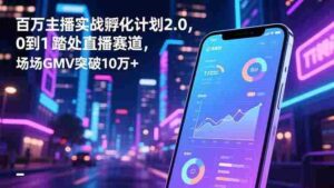 (16632期)百万主播实战孵化计划2.0,0到1踏入直播赛道,场均GMV突破10万+-中创网_分享创业项目_助您在家赚钱
