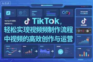 TikTok中视频制做流程,轻松实现Tk中视频的高效创作与运营-中创网_分享创业项目_助您在家赚钱
