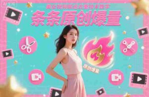 美女视频搬运去重技术教学,条条原创爆量-中创网_分享创业项目_助您在家赚钱