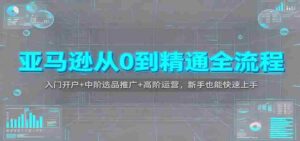 亚马逊从0到精通全流程:入门开户+中阶选品推广+高阶运营,新手也能快速上手-中创网_分享创业项目_助您在家赚钱