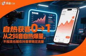 自热获客从0到1之抖音自热爆量,不投流也能在抖音拿稳定流量-中创网_分享创业项目_助您在家赚钱