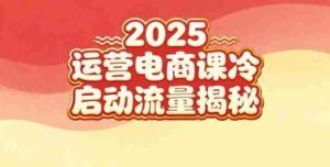 2025小红书运营电商课:新手实战+冷启动+流量揭秘-中创网_分享创业项目_助您在家赚钱
