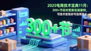 (16493期)2025电商技术宝典11月:200+节实时更新实操案例,可技术变现亦可自用放大-中创网_分享创业项目_助您在家赚钱