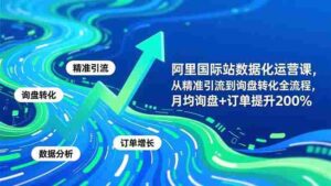 (16660期)阿里国际站数据化运营课-11月,从精准引流到询盘转化全流程,月均询盘+订单提升200%-中创网_分享创业项目_助您在家赚钱