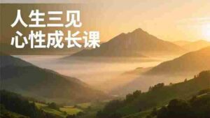 （16897期）人生三见心性成长课，见天地众生自己，搞透人性安顿身心，活出清晰自我，内在富足无价-中创网_分享创业项目_助您在家赚钱