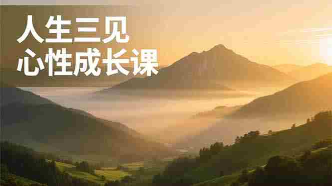 （16897期）人生三见心性成长课，见天地众生自己，搞透人性安顿身心，活出清晰自我，内在富足无价-中创网_分享创业项目_助您在家赚钱