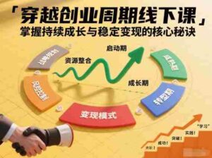 刘宇穿越创业周期线下课，掌握持续成长与稳定变现的核心秘诀-中创网_分享创业项目_助您在家赚钱