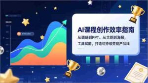 (16947期)AI课程创作效率指南,从调研到PPT、从大纲到海报,工具赋能,打造可持续变现产品线-中创网_分享创业项目_助您在家赚钱
