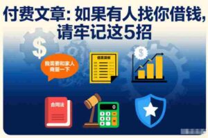 付费文章:如果有人找你借钱,请牢记这5招-中创网_分享创业项目_助您在家赚钱