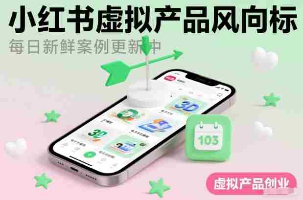 小红书虚拟产品风向标(每日新鲜案例更新中)
