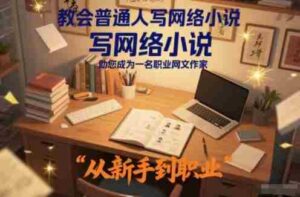 教会普通人写网络小说,助您成为一名职业网文作家-中创网_分享创业项目_助您在家赚钱