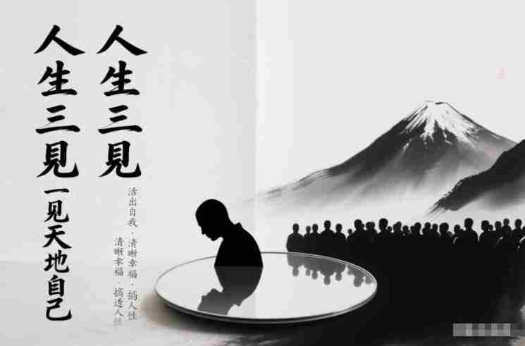 人生三见一见天地见众生见自己,活出自我拥有清晰幸福人生,搞透人性