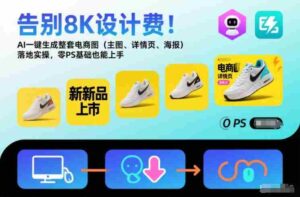 告别8K设计费!AI一键生成整套电商图(主图、详情页、海报)落地实操,零PS基础也能上手-中创网_分享创业项目_助您在家赚钱