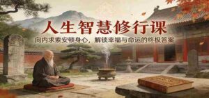 人生智慧修行课:向内求索安顿身心,解锁幸福与命运的终极答案-中创网_分享创业项目_助您在家赚钱