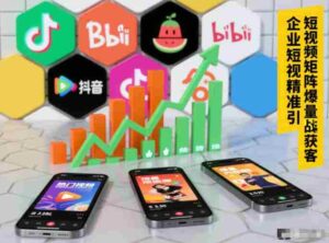 企业短视频精准引流矩阵获客,短视频矩阵爆量战法-中创网_分享创业项目_助您在家赚钱