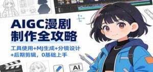 AIGC漫剧制作全攻略：工具使用+MJ生成+分镜设计+后期剪辑，0基础上手-中创网_分享创业项目_助您在家赚钱