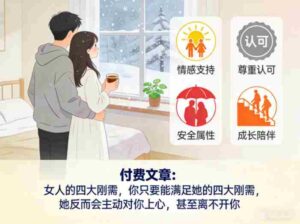 付费文章：女人的四大刚需，你只要能满足她的四大刚需，她反而会主动对你上心，甚至离不开你-中创网_分享创业项目_助您在家赚钱
