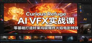 Curious Refuge AI VFX实战课,零基础打造好莱坞级爆炸火焰电影特效-中创网_分享创业项目_助您在家赚钱