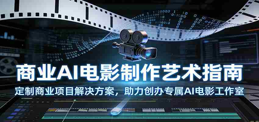 商业AI电影制作艺术指南：定制商业项目解决方案，助力创办专属AI电影工作室-中创网_分享创业项目_助您在家赚钱