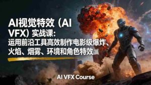 (17212期)AI视觉特效(AI VFX)实战课:运用前沿工具高效制作电影级爆炸、火焰、烟雾、环境和角色特效-中创网_分享创业项目_助您在家赚钱