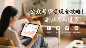 (17275期)公众号IP变现全攻略,学习定位、AI写作、钩子设计与转化,构建获客闭环,副业月入过万-中创网_分享创业项目_助您在家赚钱