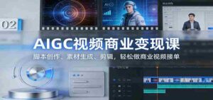 AIGC视频商业变现课:脚本创作、素材生成、剪辑,轻松做商业视频接单-中创网_分享创业项目_助您在家赚钱