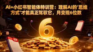 (17039期)AI+小红书智能体特训营2.0:理解AI的思维方式才能真正驾驭它,月变现6位数(更新-结营课)-中创网_分享创业项目_助您在家赚钱